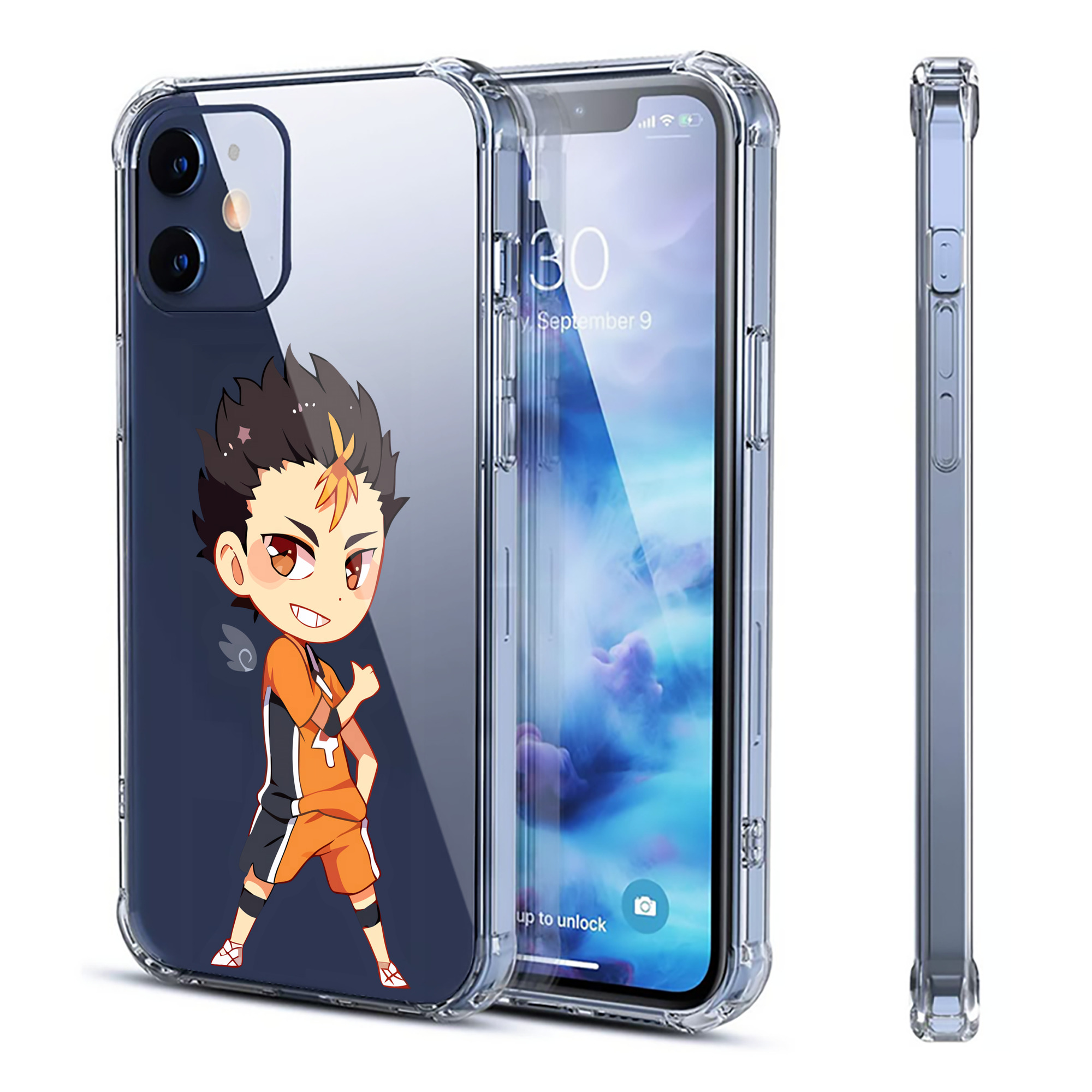 （画像用） ハイキュー!! Haikyu!! 【iPhone 12シリーズ対応】透明スマホケース（クリアソフトケース）